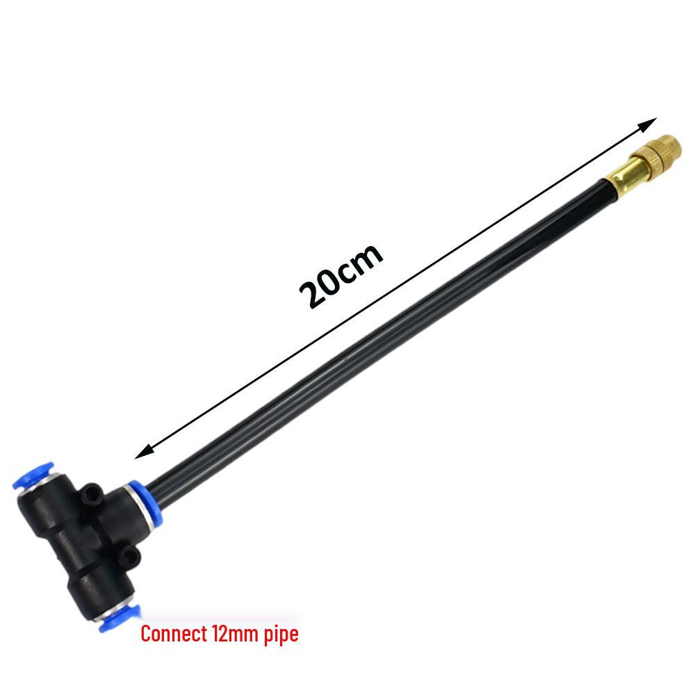 Low-Pressure Quick-Connect Mist Nozzle for Humidification, Dust Control, Seedling Watering, Aquaculture Cooling, and Automated Watering