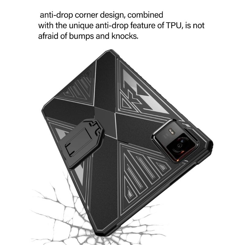 Silicone Case for Legion Y700 2025 Tablet Heavy Duty Shockproof Protective Case Holder with Adjustable Bracket