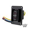 Waterproof Ballast Rocker Switch 12V ON-OFF-ON Fill Drain Toggle Red LED for Wake Boat Ballast Pump Motor MasterCraft Malibu