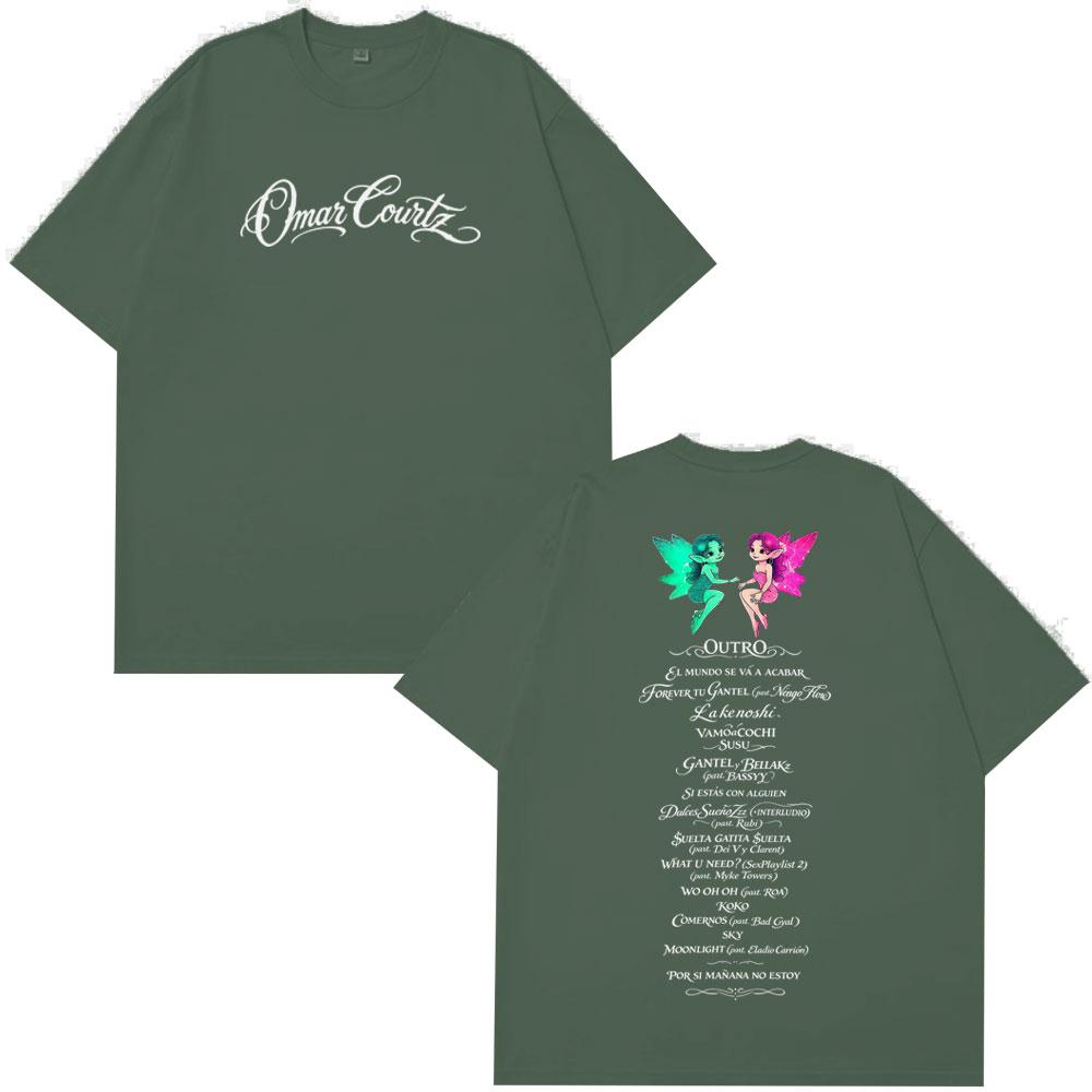 Rapper Omar Courtz Fashion Print Tees Men Women Casual Hiphop Vintage Tshirts Shortsleeved Cotton Aesthetic Trendy Tshirts