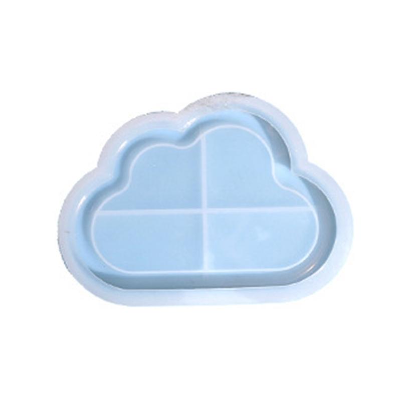 Cloud Heart Flower Shape Tray Silicone Mold Jewelry Container Resin Casting Mold Candle Holder Mold Easy To Clean
