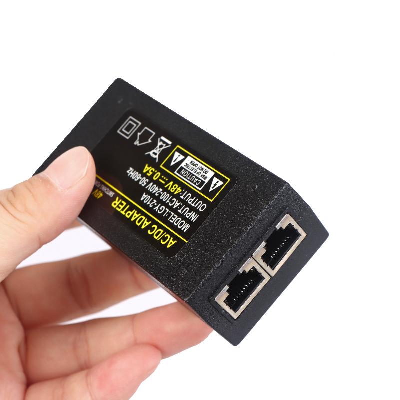 1Pcs Desktop Poe Power Injector Ethernet Adapter Surveillance Cctv For Ip Camera Power Supply 24V 1A 48V 0.5A 24W