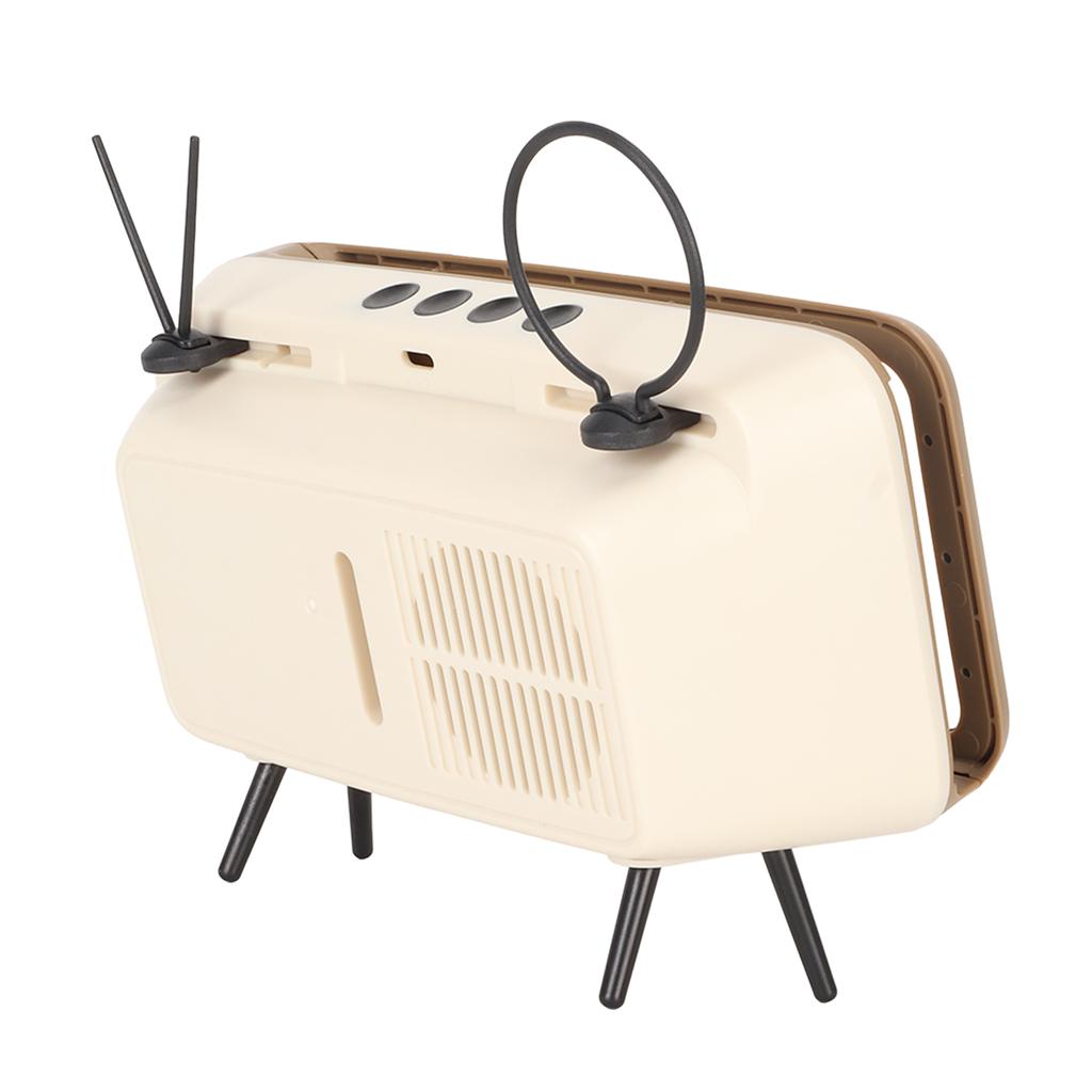 TV Style Phone Holder Retro Scratch Resistant Decorative Desktop Mobile Phone Stand for Home Dorm Co