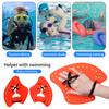 1 Pair Swimming Hand Paddle with Silicone Strap Holes Professional Kids Adults Beginner