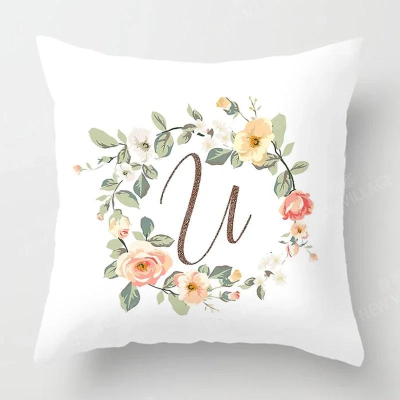 Nordic fall home decor autumn throw pillow case sofa Cushion cover velvet modern 45x45cm 45*45 50x50 60x60 40x40 50*50 letter
