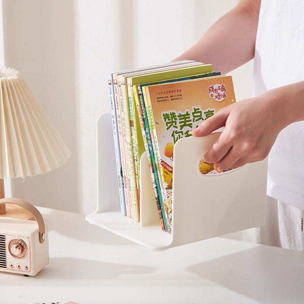 Large Capacity Bookends Stand Non-Slip Document Book Hold Book Portable Desktop Bookstand  Students