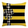 Bee Day Pillow Cartoon Spring and Summer Sofa Pillow Living Room Decoration Sunflower New Printed Pillow Cover