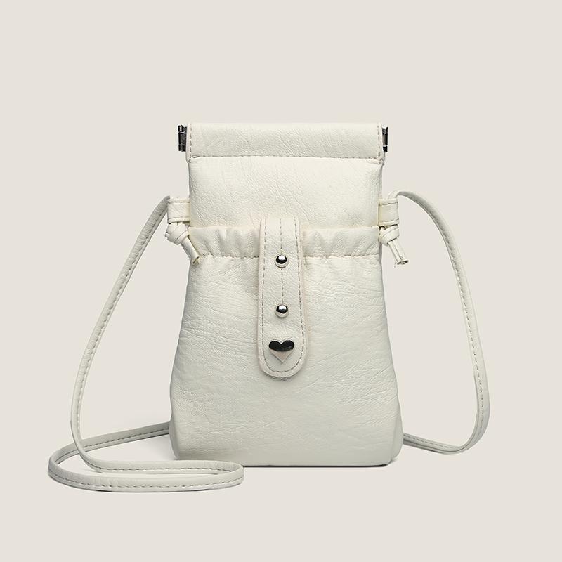 PU Handy-Tasche Damen Kleine Tasche Einfarbige Umhängetasche