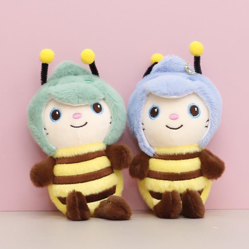 Bee Plush Delightful Character Keychain For Girls Fashionable Cute Bag Accessory