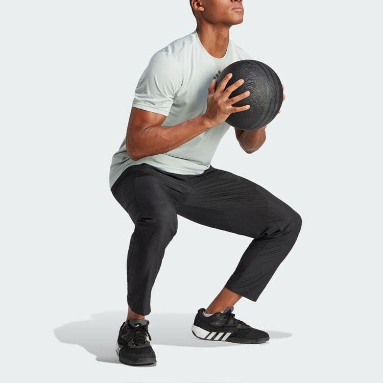 Adidas Logo Rubber Print Crew Neck Short Sleeve T-Shirt Men Tops Miracle-Silver IL7006