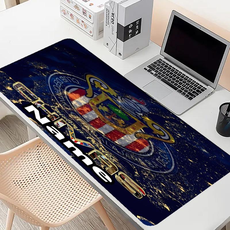 Custom Name Personalized Club Deportivo Guadalajara Pattern Mousepad, Laptop PC Desk Mat, Decorative Desk Mat for Home Keyboard Pad Gift
