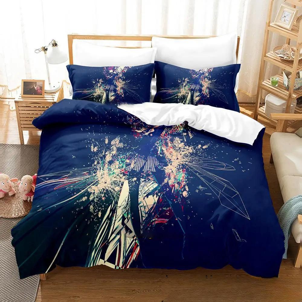 3D Print Anime Game P4 Persona 4 Bedding Set,Duvet Cover Bed Set Quilt Cover Pillowcase,King Queen Twin Size Boys Girls Adults
