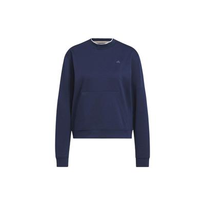 Solid Color Logo Print Crew Neck Sweatshirt Women Sweatshirts Blue HT1274