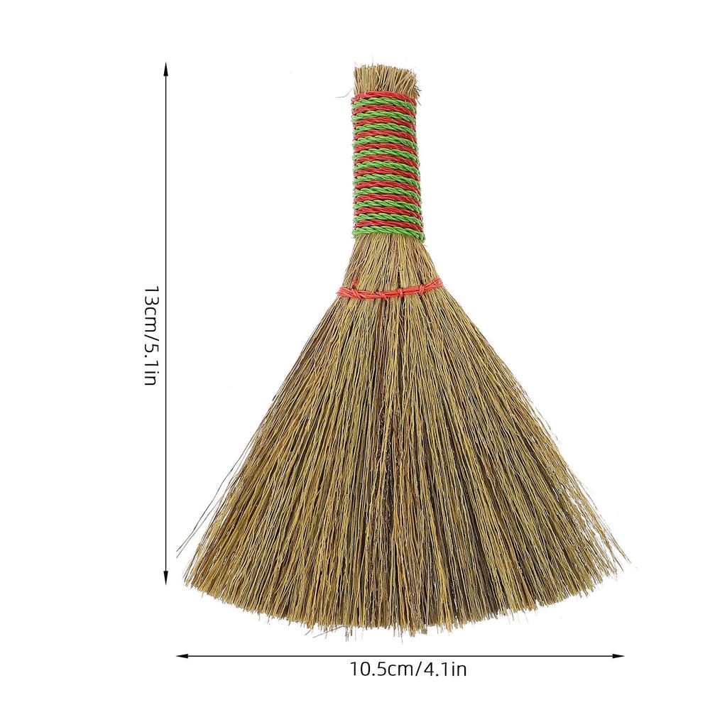 2Pcs Desktop Broom Short Handle Small Brooms Efficient Dust Brushes for Home Office Car Cleaning Manual Dust Removal