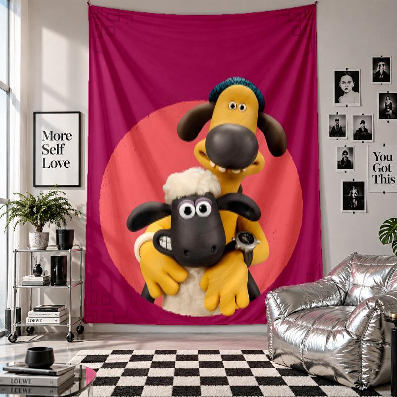 Wall TapestrySheep Art Hanging Cloth Decorative Background Cover for Room Decoration