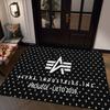 A-Alpha La I-Industries Logo Bathroom Mat Anti-slip Absorb Water Long Strip Cushion Bedroon Mat Welcome Doormat