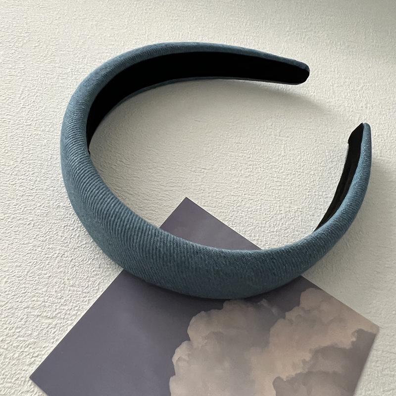 1.5/2/3CM Fashion Women's And Girls Denim Cloth Headband with Sponge Padding for Ladies Daily Hair Hoops Accessory