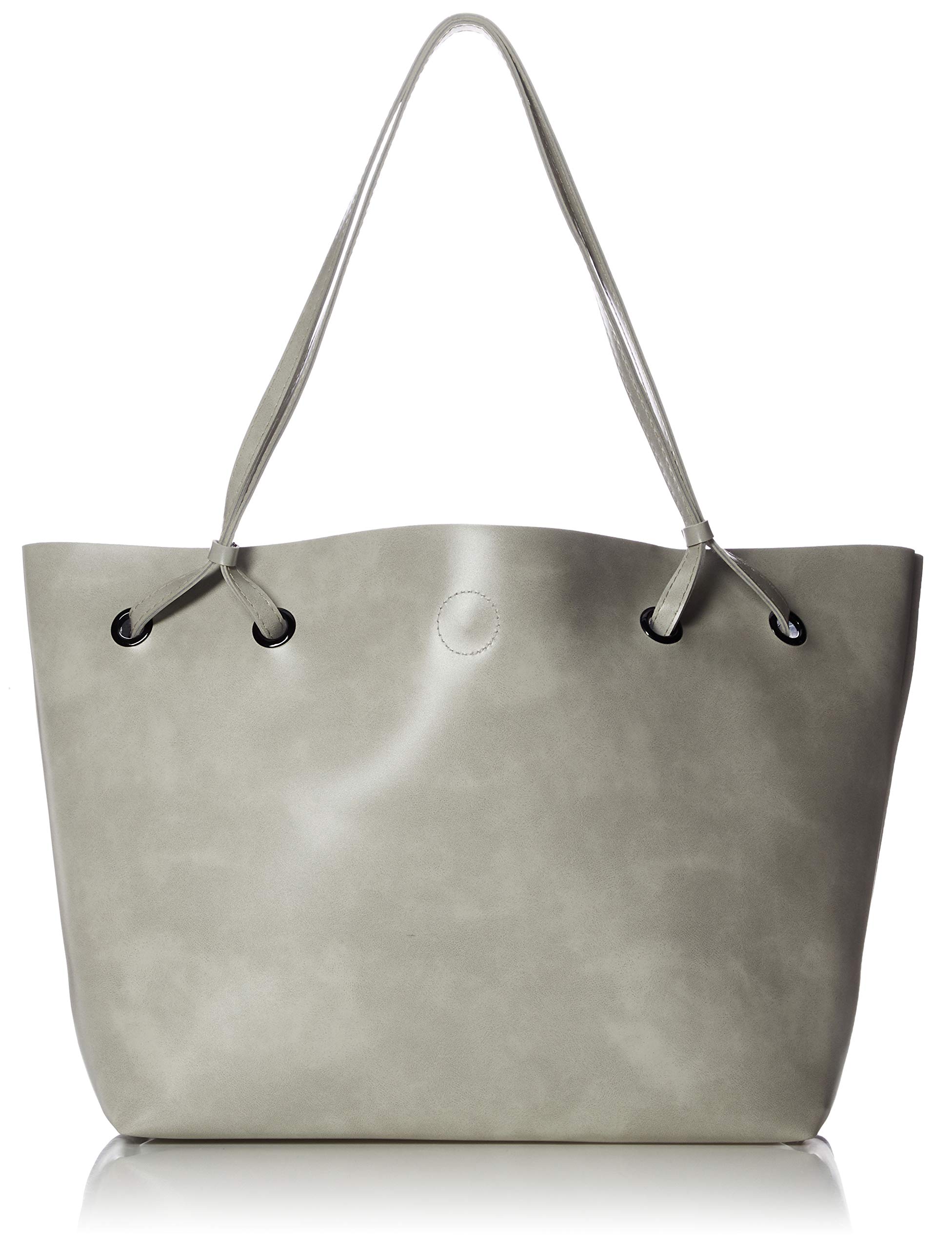 Женская сумка-тоут из искусственной кожи Aimon, сумка через плечо, сумка-тоут с косметичкой, серая, 99DGXB-007-GL-FF