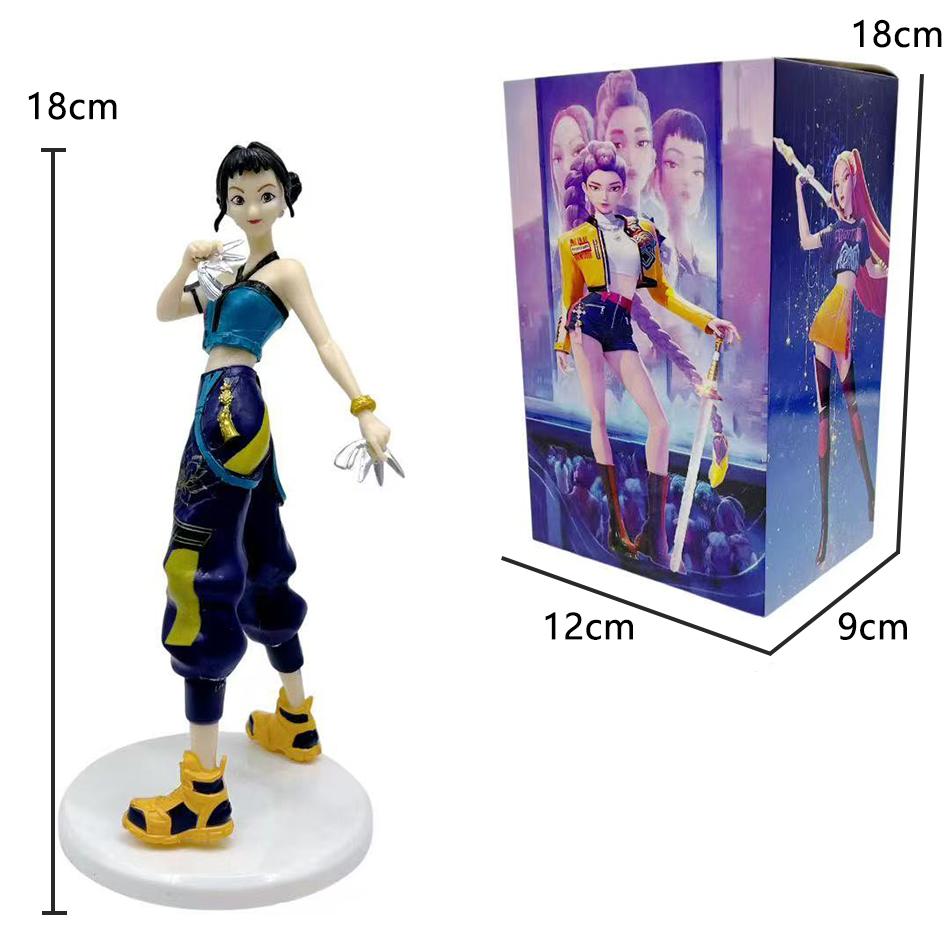 New    Anime KPop Devil Hunter Doll Toy Rumi Mira Zoi Character PVC Model Ornament Toy Fans Birthday Gift