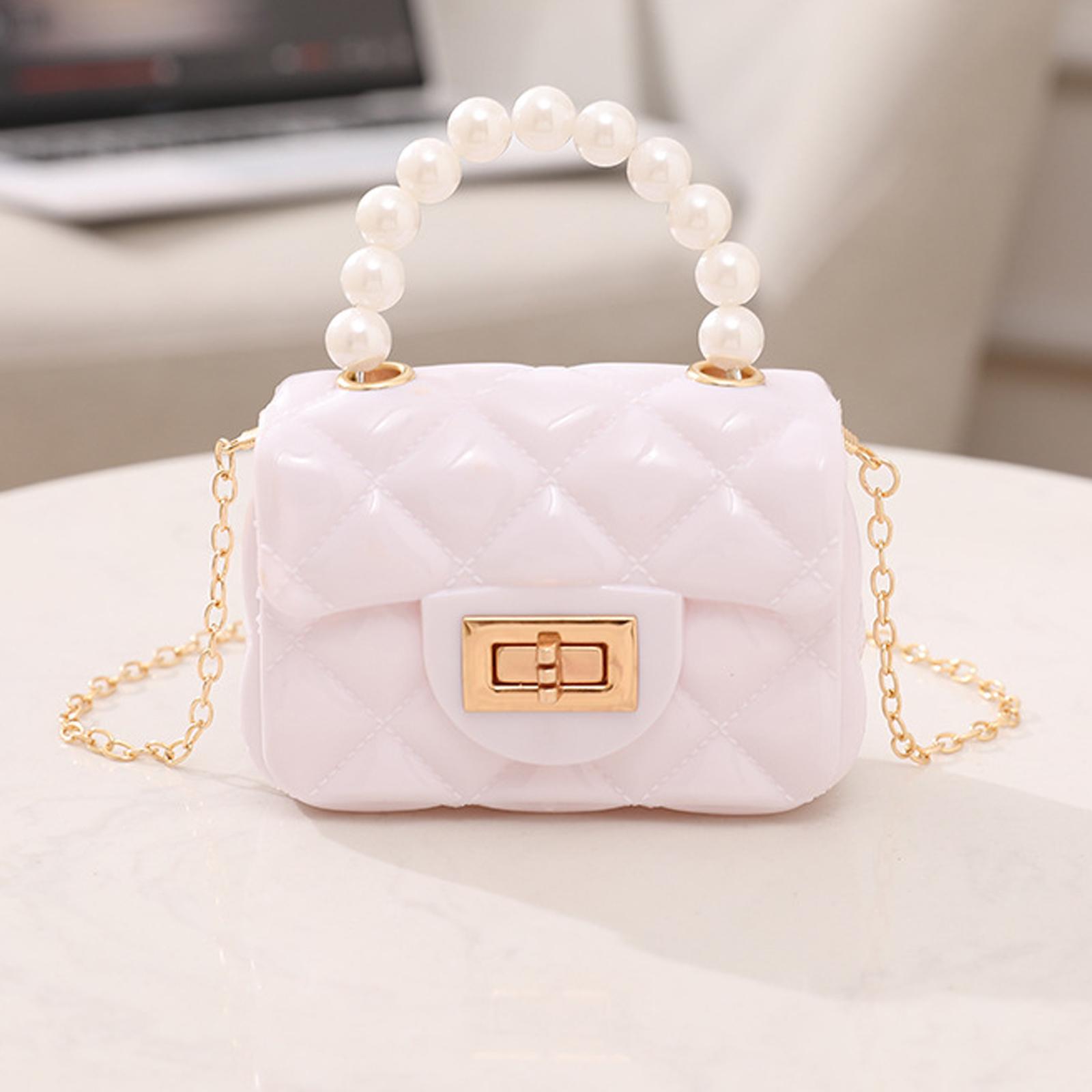 

Jelly Bag Lady Pearl Handbag Bag Children s Small Bag Red Envelope- Small Crossbody Bag One Size белый
