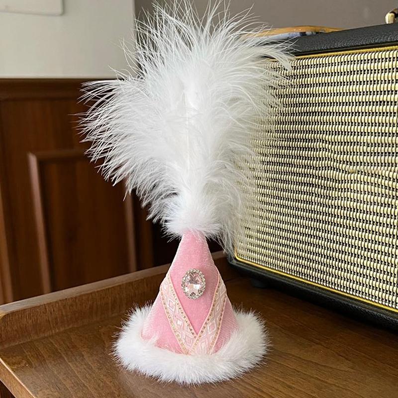 Ethnic Feather Little Lamb Hat Accessories For Kawaii Pp Cotton Baby Lamb Doll Tourist Souvenirs Creative Gift