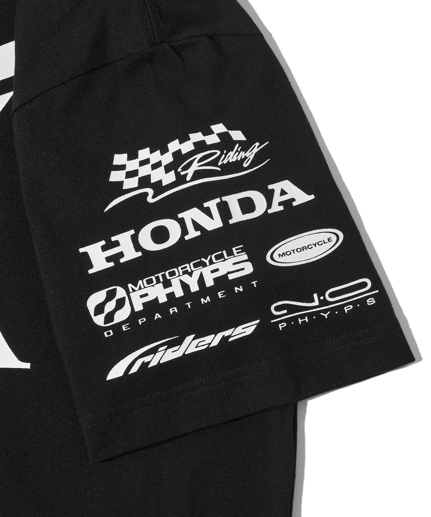 PHYPS MOTORCYCLE Wing Collect Logo Short Sleeve Black