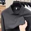 PLAYBOY Men's 100% Cotton Long Sleeve Polo Shirt
