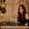 Christmas Light Up Headband 2027 Cute Glitter Hair Hoop New Year Eve Costume Party Accessory For Women Girls Holiday Dress Up