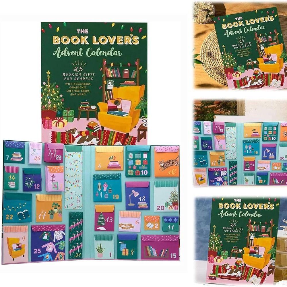 

New Year Advent Calendar 2024 With 25 Bookish Gifts Christmas Countdown Calendar Set B(with 25 gifts)