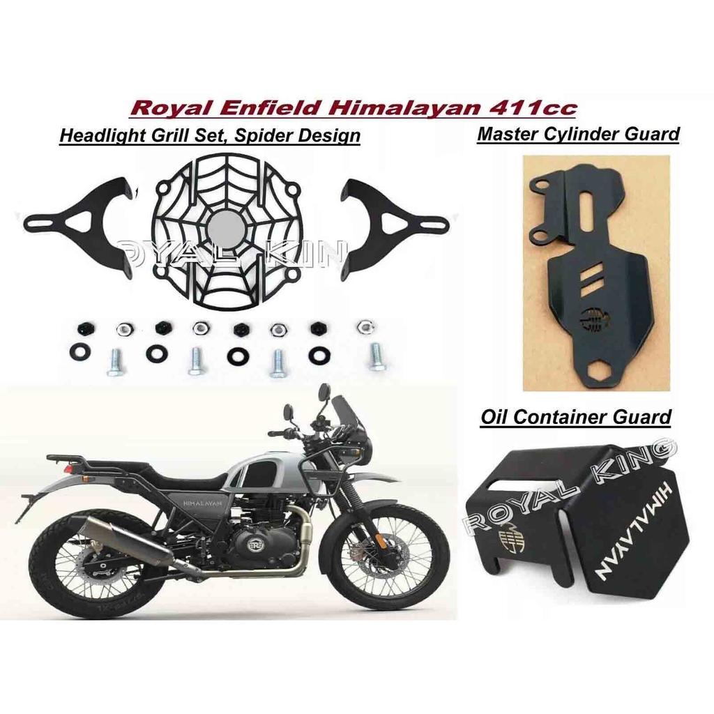 Black Headlight Grill Combo "Pack Of 3 Fit For Royal Enfield Himalayan 411"