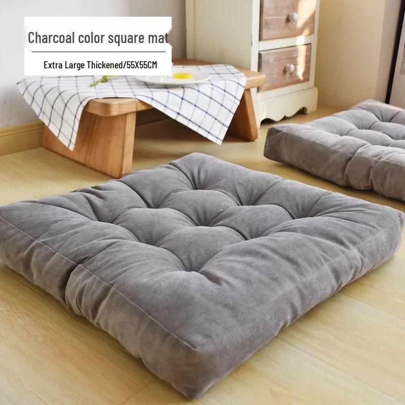 Thickened Corduroy Tatami Floor Cushion for Yoga and Waist Support
