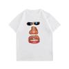 Unisex Oversized Summer Casual Short Sleeved Pure Tops 2026 European and Ameran Goth High Street Style Round Neck Tshirt For