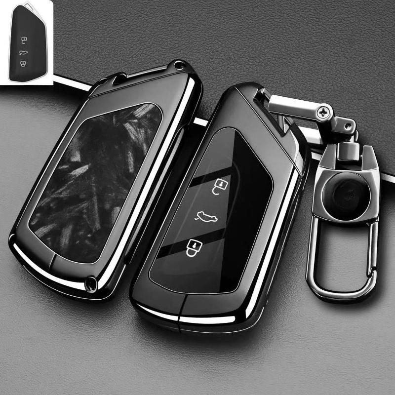 Premium Zinc Alloy Key Cover Case for Volkswagen ID.4/Tiguan L/TuZhong 06/Lamando L/Touareg Pro/Sagitar L (2026) - Key Fob Shell