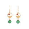 2022 Trendy Agate & Jade 925 Silver Dangle Stud Earrings