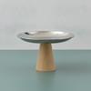 Fruit Bowl with Pedestal Base Stainless Steel for Dining Table, Parties, Hosts