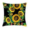 Sunflower Printed Cushion Cover Sofa Home Decor Pillowcase   Splendid Floral Plant