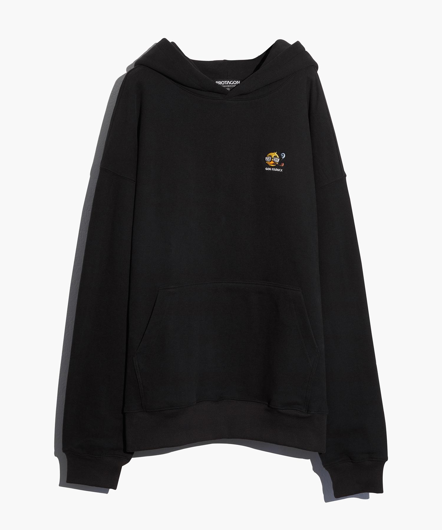 Protagon God Faduck Oversized Hoodie (Black) L