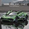 1:24 Mercedes Benz AMG ONE Alloy Sports Car Diecast Metal Model Simulation Sound & Light Toy Decorative Trendy Ornament For Boys