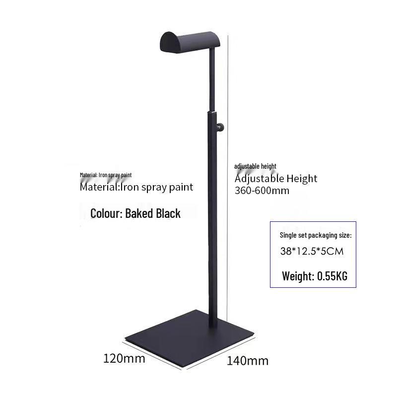 Adjustable Stainless Steel Handbag Display Stand with Gas Spring