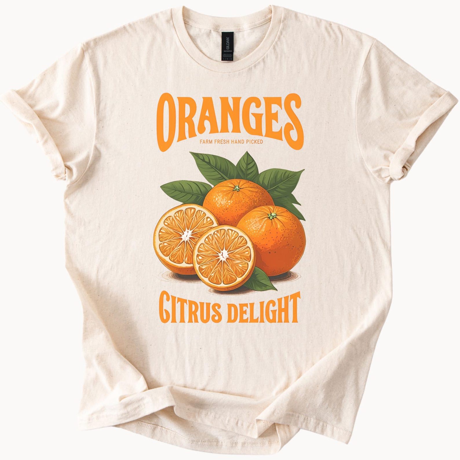 Oranges Graphic T Shirt Citrus Delight Fruit Illustration Farm Fresh Hand Picked Orange Tee Cute Summer Food Lover Shirt 150