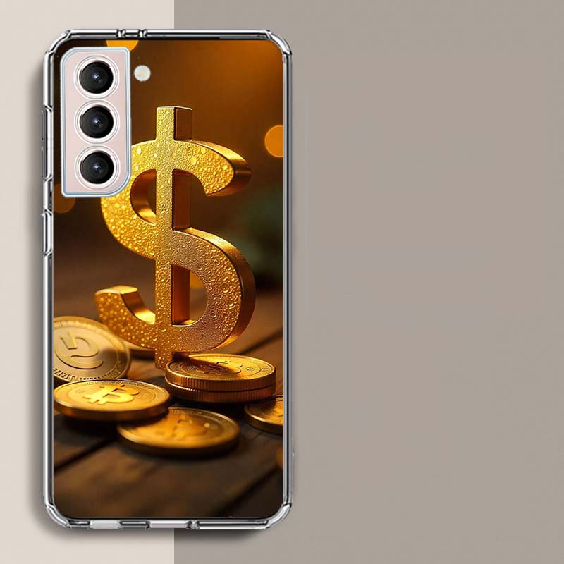 The World of US Dollar Currency Phone Case For Samsung A16 A26 A36 A56 A17 A15 A25 A35 A55 A14 A24 A34 A54 A04S A05S Galaxy Note