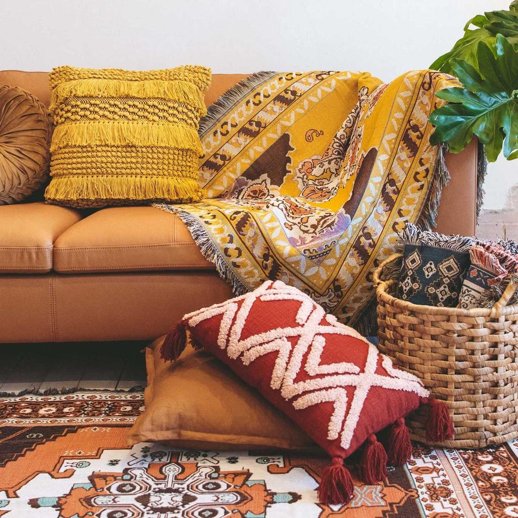 Nordic Leisure Blankets and Throws Home Decor Aesthetics Sofa Towel Bohemian Picnic Blanket Cover Tablecloth Tapestry Room Rug