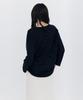 WNDERKAMMER Wool Button Line T-Shirt_Navy