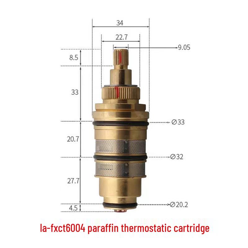 Vollkupfer-Thermostat-Armatur-Ventilkern für präzise Temperaturregelung