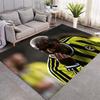 Fenerbahce Football Player Portrait Print Area Rug Non‑Slip Floor Mat Carpet for Living Room Bedroom Sports Fan Home Decor