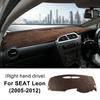 Flanell Armaturenbrettauflage für Seat Leon 2 MK2 2005 2006 2007 2008 2009 2010 2011 2012 Auto Sommer Sonnenschutz Armaturenbrett Matte Teppich Pad
