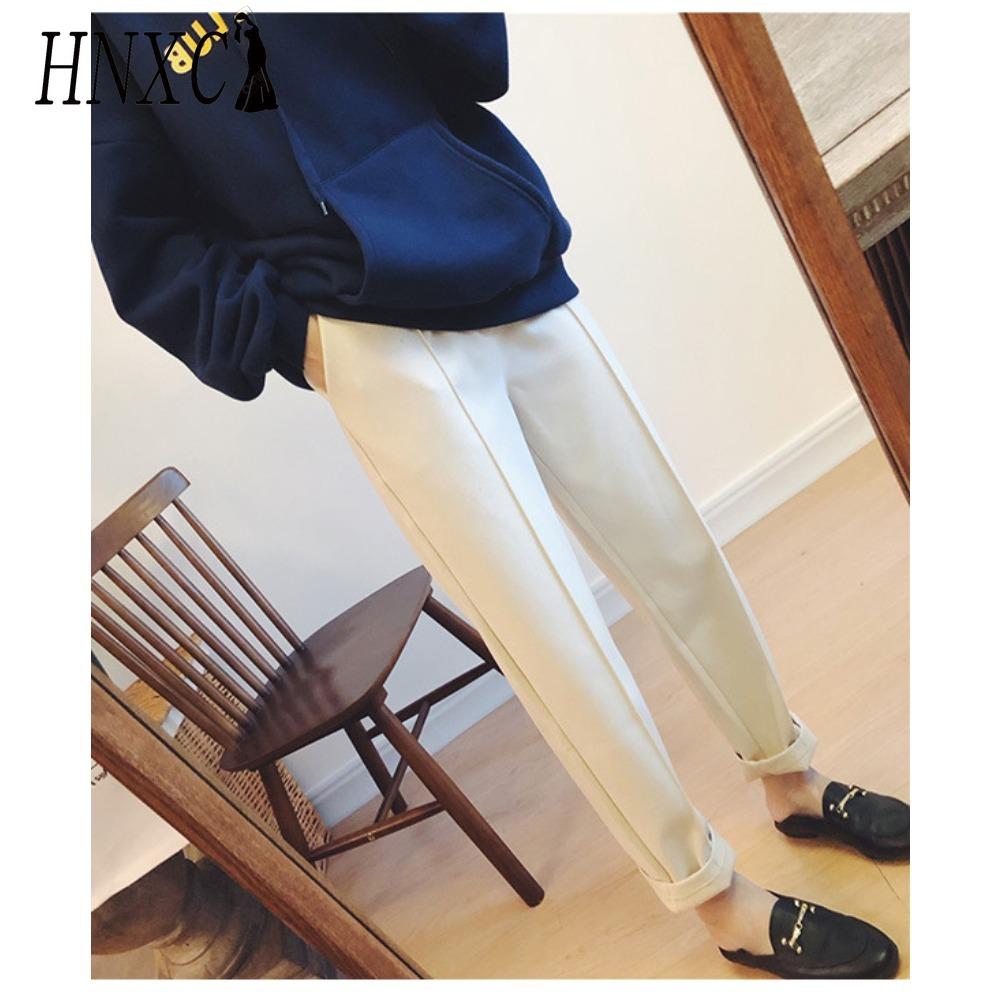 

HNXC Женские модные повседневные брюки и капри с однотонным принтом S