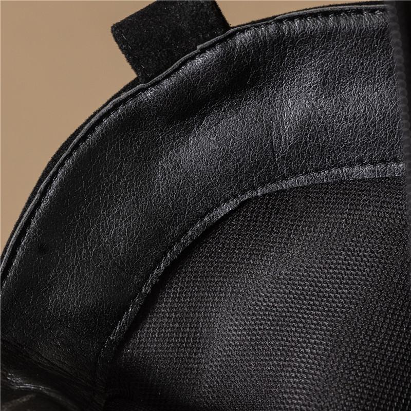 Women's high-heeled short boots autumn and winter new thick-heeled large-size fringed short boots