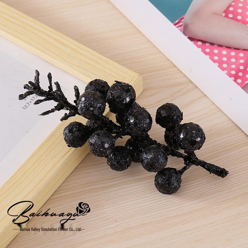 15-Piece Gold Powder Ball Christmas Tree & Wreath Ornaments