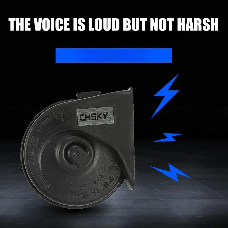 2Pcs 110dB 12V  Car Snail Horn Car Speakers Tweeter High Bass Waterproof Whistle Horn For Toyota For Lexus For Subaru